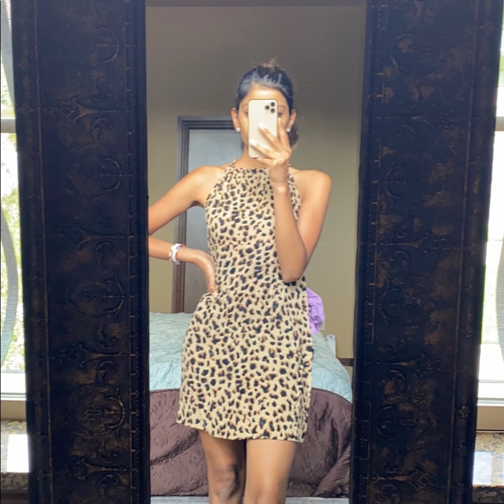 Leopard print dress